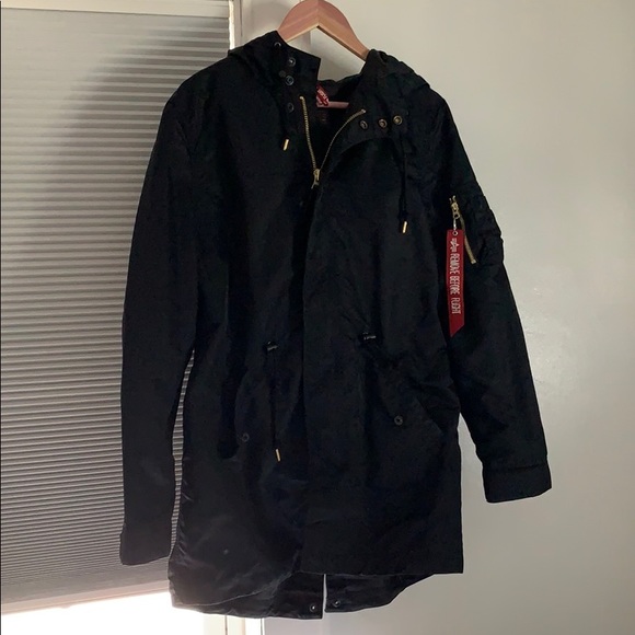 alpha industries rain jacket